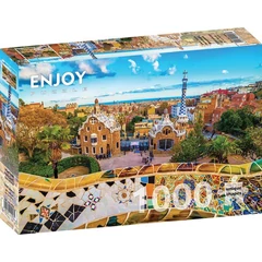 Enjoy 1000 db-os puzzle - View from Park Guell, Barcelona (1056)