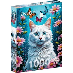 Enjoy 1000 db-os puzzle - White Cat (2140)