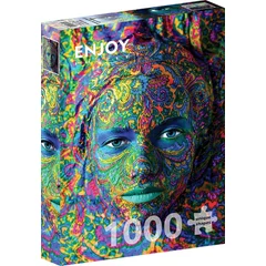Enjoy 1000 db-os puzzle - Woman with Color Art Makeup (1224)