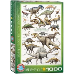 EuroGraphics 1000 db-os puzzle - Dinosaurs of the Cretaceous (6000-0098)