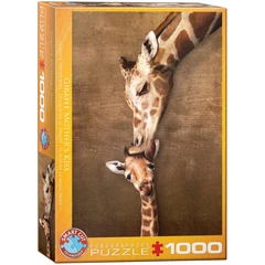 EuroGraphics 1000 db-os puzzle - Giraffe Mother's Kiss (6000-0301)
