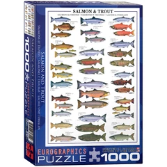 EuroGraphics 1000 db-os puzzle - Salmon &amp; Trout (6000-0311)