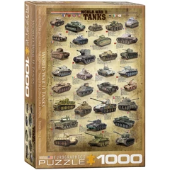 EuroGraphics 1000 db-os puzzle - World War II Tanks (6000-0388)