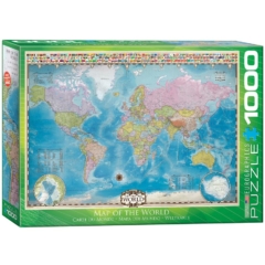 EuroGraphics 1000 db-os puzzle - Map of the World (6000-0557)
