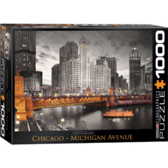 EuroGraphics 1000 db-os puzzle - Chicago, Michigan Avenue (6000-0658)