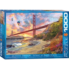 EuroGraphics 1000 db-os puzzle - Sunset at Baker Beach (6000-0697)