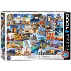 EuroGraphics 1000 db-os puzzle - Globetrotter, World (6000-0751)