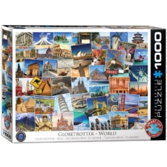 EuroGraphics 1000 db-os puzzle - Globetrotter, World (6000-0751)