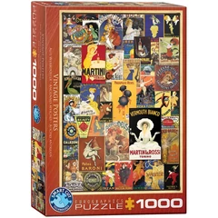 EuroGraphics 1000 db-os puzzle - Vintage Posters (6000-0769)