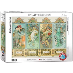 EuroGraphics 1000 db-os puzzle - The Four Seasons, Mucha (6000-0824)