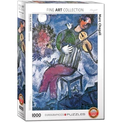 EuroGraphics 1000 db-os puzzle - The Blue Violinist, Chagall (6000-0852)