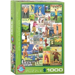 EuroGraphics 1000 db-os puzzle - Golf Around the World (6000-0933)