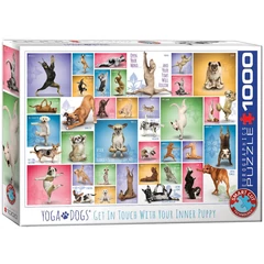 EuroGraphics 1000 db-os puzzle - Yoga Dogs (6000-0954)