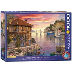 EuroGraphics 1000 db-os puzzle - Mediterranean Harbor, Dominic Davison (6000-0962)