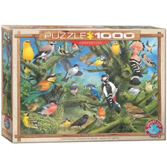 EuroGraphics 1000 db-os puzzle - Garden Birds, John Francis (6000-0967)