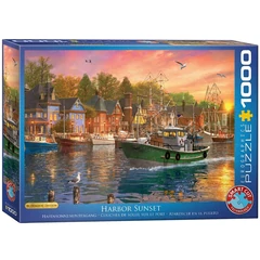 EuroGraphics 1000 db-os puzzle - Harbor Sunset, Dominic Davison (6000-0969)