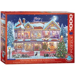 EuroGraphics 1000 db-os puzzle - Getting Ready for Christmas, Steve Crisp (6000-0973)