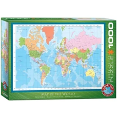 EuroGraphics 1000 db-os puzzle - Map of the World- (6000-1271)