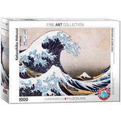EuroGraphics 1000 db-os puzzle - Great Wave of Kanagawa, Hokusai (6000-1545)