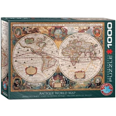 EuroGraphics 1000 db-os puzzle - Antique World Map (6000-1997)