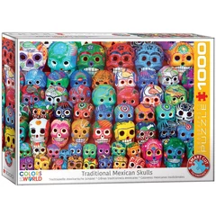 EuroGraphics 1000 db-os puzzle - Traditional Mexican Skulls (6000-5316)