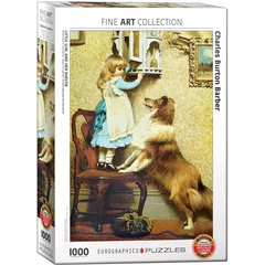 EuroGraphics 1000 db-os puzzle - Little Girl and Her Sheltie, Barber (6000-5330)