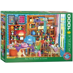 EuroGraphics 1000 db-os puzzle - All you Knit is Love, Paul Normand (6000-5405)