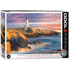 EuroGraphics 1000 db-os puzzle - Peggy's Cove Lighthouse, Nova Scotia (6000-5437)