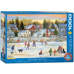 EuroGraphics 1000 db-os puzzle - Evening Skating, Bourque (6000-5439)