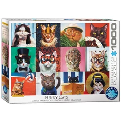 EuroGraphics 1000 db-os puzzle - Funny Cats, Lucia Heffernan (6000-5522)