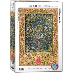 EuroGraphics 1000 db-os puzzle - Tree of Life Tapestry by William Morris - Fine Art Collection (6000-5609)