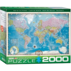EuroGraphics 2000 db-os puzzle - Map of the World (8220-0557)