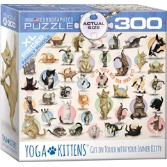 EuroGraphics 300 db-os XL puzzle - Yoga Kittens (8300-0991)