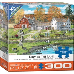 EuroGraphics 300 db-os XL puzzle - Farm by the Lake (8300-5382)