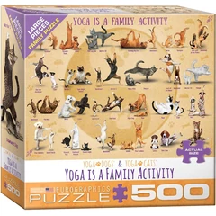 EuroGraphics 500 db-os puzzle - Yoga is a Family Activity (8500-5354)