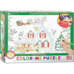 EuroGraphics 100 db-os Color me puzzle - Santa's Sleigh (6111-0917)