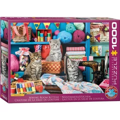 Eurographics 1000 db-os puzzle - Kittens in the Sewing Room (6000-6020)