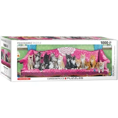 EuroGraphics 1000 db-os Panoráma puzzle - Kitty Cat Couch (6010-5629)