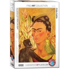 Eurographics 1000 db-os puzzle - Self Portrait with Monkey and Parrot (6000-6170)