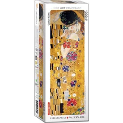 EuroGraphics 1000 db-os Panoráma puzzle - The Kiss by Gustav Klimt (6010-2305)