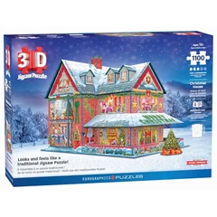 EuroGraphics 1100 db-os 3D puzzle - Christmas House (9910-5817)