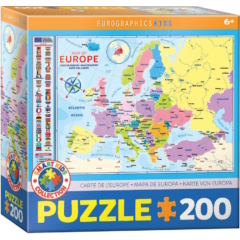 EuroGraphics 200 db-os puzzle - Map of Europe (6200-5374)
