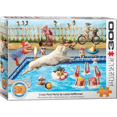 EuroGraphics 300 db-os 3D Lenticular puzzle - Crazy Pool Day by Lucia Heffe (6331-5878)