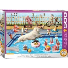 EuroGraphics 500 db-os puzzle - Crazy pool day by Lucia Heffer (6500-5878)