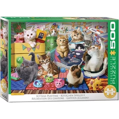 EuroGraphics 500 db-os puzzle - Kittens Playtime by Andrew Farley (6500-6143)