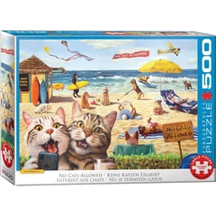 EuroGraphics 500 db-os puzzle - No cats allowed by Lucia Heffe (6500-5879)