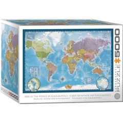 EuroGraphics 5000 db-os puzzle - Map of the World (8520-5890)