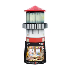 Eurographics 550 db-os puzzle  - Lighthouse fém dobozban (8551-5995)