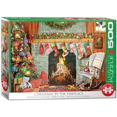 EuroGraphics 500 db-os puzzle - Christmas by the Fireplace (6500-5502)