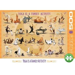 EuroGraphics 500 db-os puzzle - Yoga is a Family Activity (6500-5354)